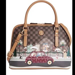 Giani Bernini Multicolor City Scene Satchel